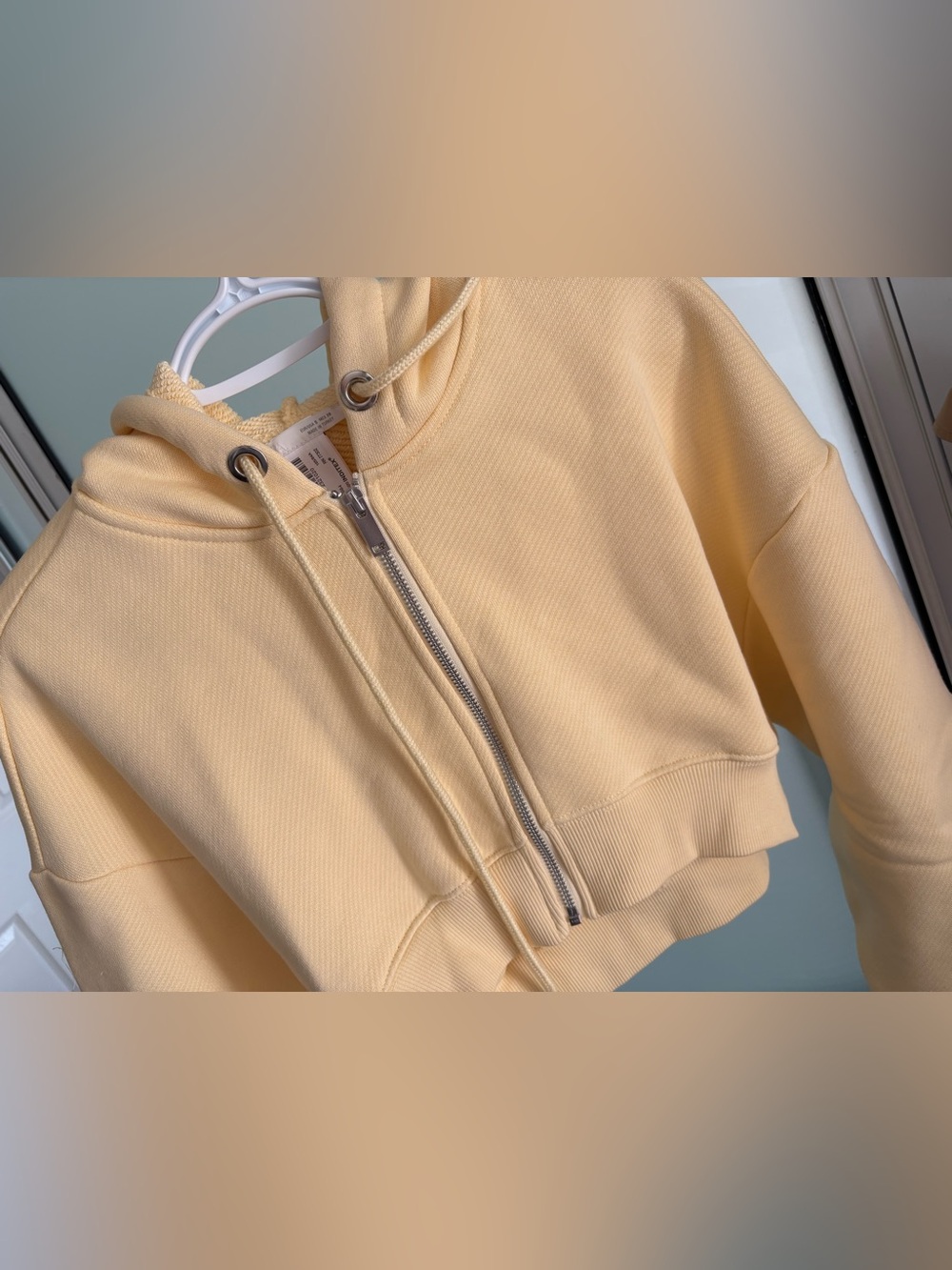 NWT Zara Cropped Hoodie S